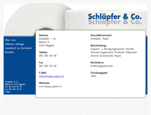 Tablet Screenshot of happy-papier.ch